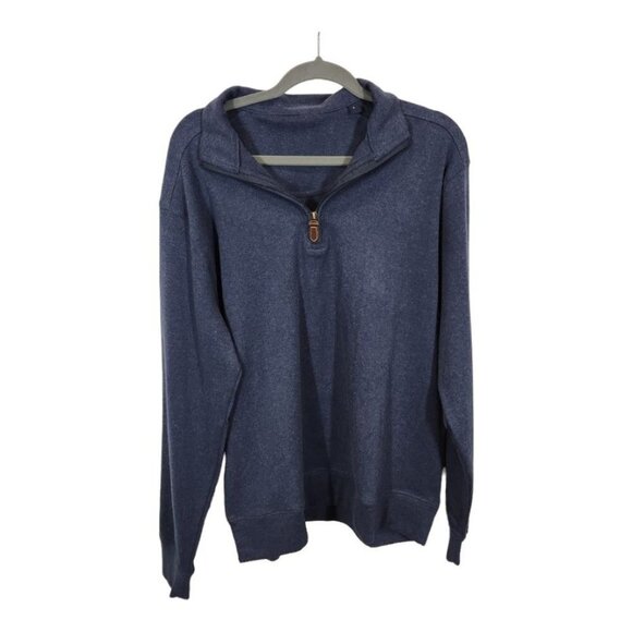Men's‎ Quarter Zip Pullover in Blue Size Large - Picture 1 of 7